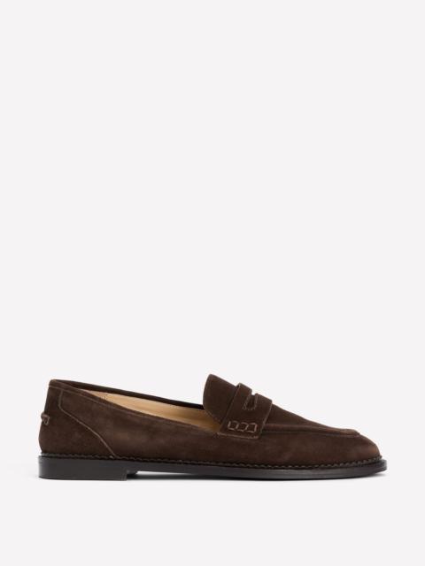 BODEN Nya Penny Loafers-Bitter Chocolate Suede