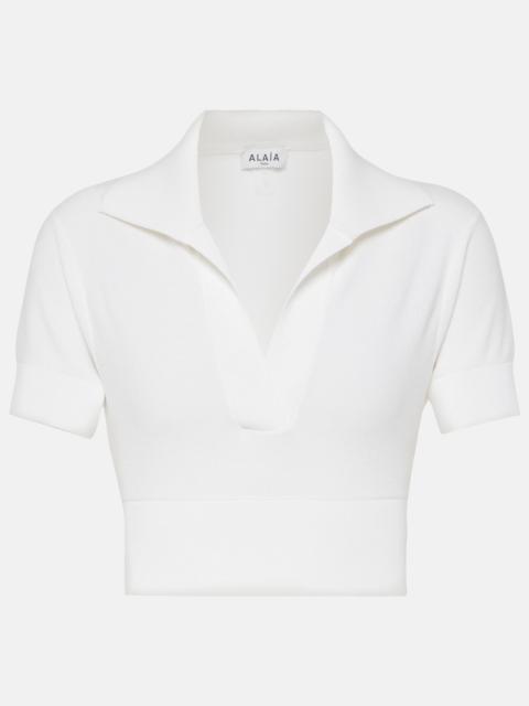 Alaïa Cropped polo shirt