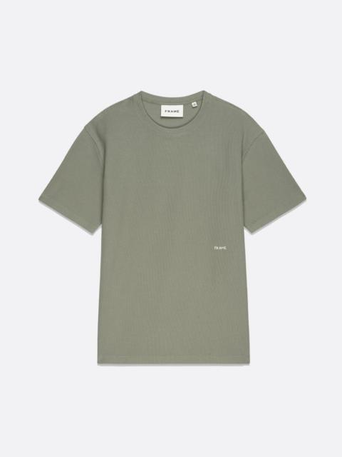 FRAME Jacquard Relaxed Tee in Dry Sage