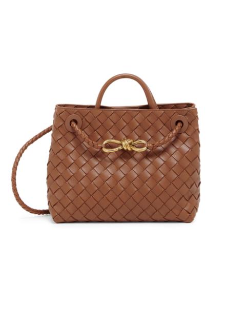 Bottega Veneta Women's Andiamo Medium Intrecciato-Leather Top-Handle Bag - Tannin