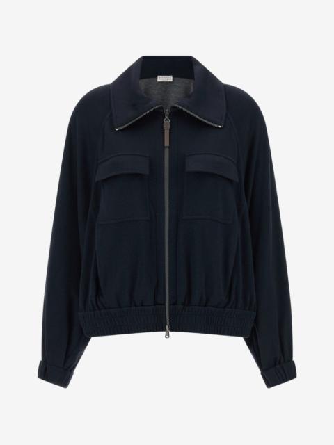 Brunello Cucinelli Monile-embellished zip-up sweatshirt