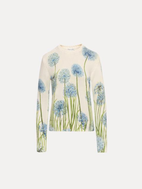 Oscar de la Renta ALLIUM PRINTED PULLOVER