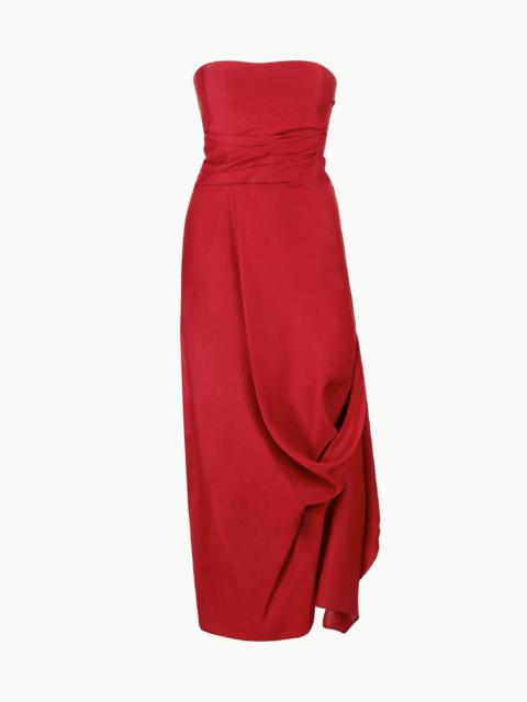 STAUD STAUD CARAVAGGIO DRESS ROUGE