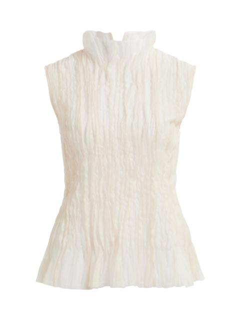 Aje. Soloist Peplum Top off-white