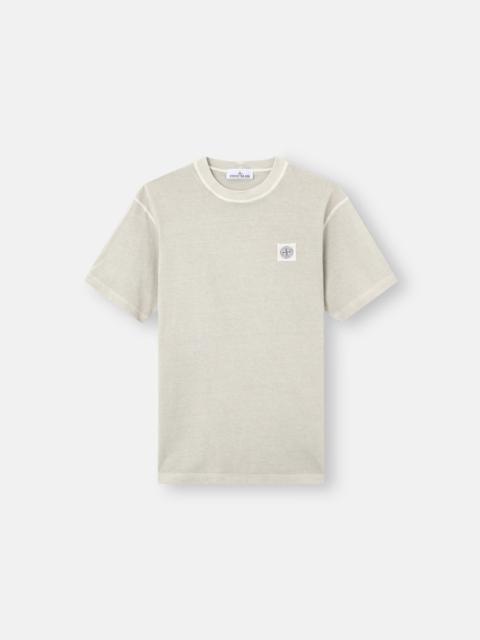 Stone Island 2100026 ORGANIC COTTON JERSEY 'FISSATO' EFFECT