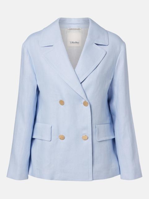 'S Max Mara Avenue double-breasted linen blazer