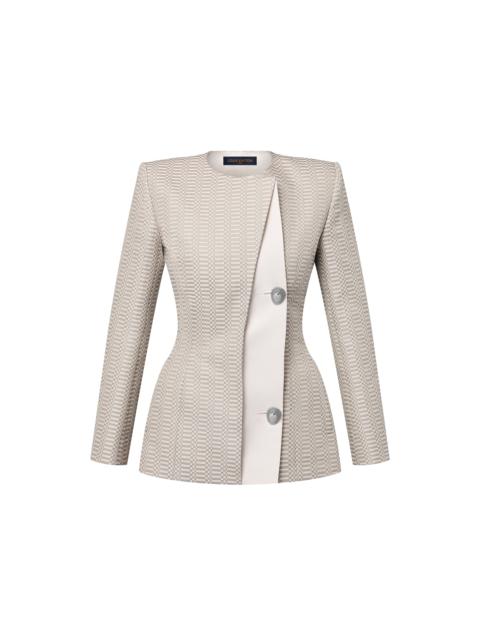 Louis Vuitton Asymmetrical Micro Damier Blazer
