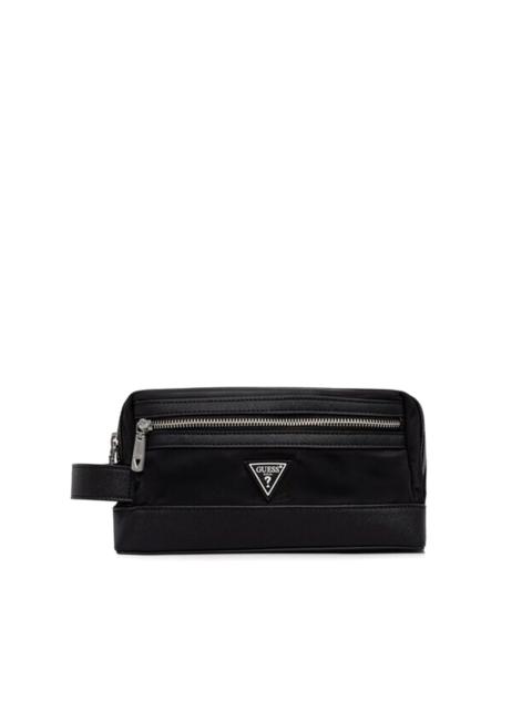 GUESS USA logo-detail wash bag