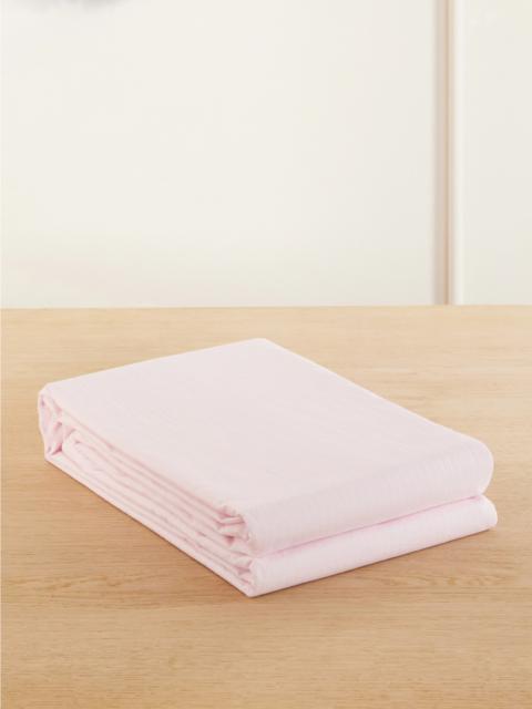 TEKLA Striped Organic Cotton-percale King Duvet Cover
