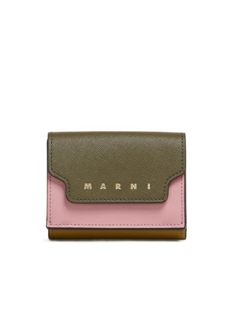 Marni colour-block leather wallet
