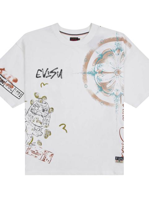 EVISU Fortune Theme Tee "Off White" 2EAHTM6TS1126LFCT WHTO