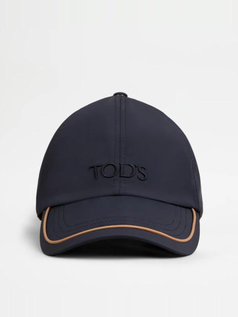Tod's BASEBALL CAP IN TECHNICAL FABRIC - BLUE