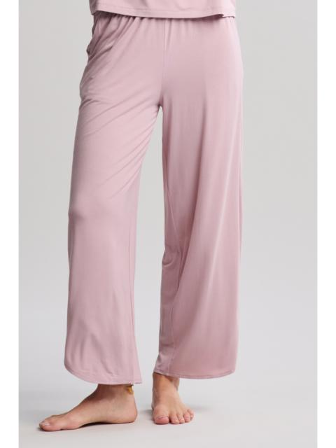 Barefoot Dreams Ultra Soft Jersey Curved Hem Cropped Pant
