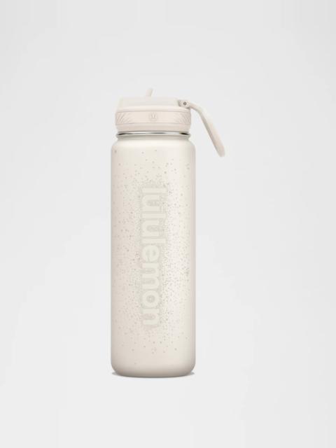 lululemon Back to Life Sport Bottle 24oz Straw Lid *Raindrop