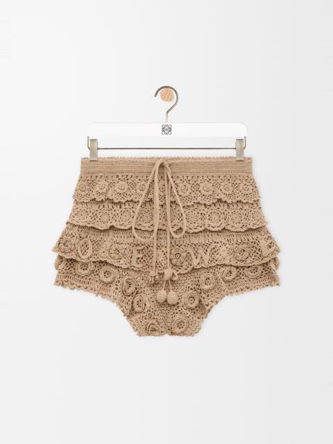 Loewe Shorts in cotton crochet