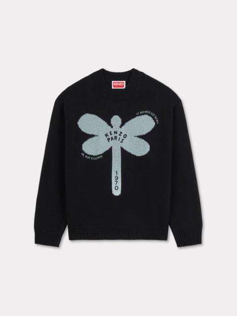 KENZO 'KENZO Dragonfly' embroidered jumper in wool
