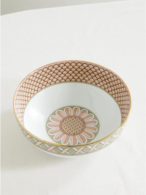 La DoubleJ Odysseus Gold-plated Porcelain Serving Bowl
