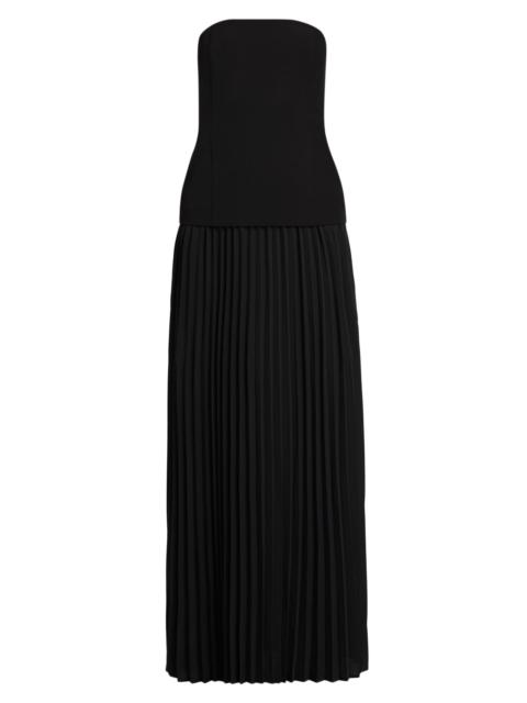 GENERATION LOVE Women's Cody Crepe Strapless Pleated Maxi Dress - Black