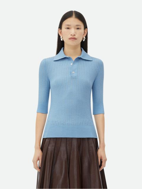 Bottega Veneta Light Wool Short-Sleeved Sweater