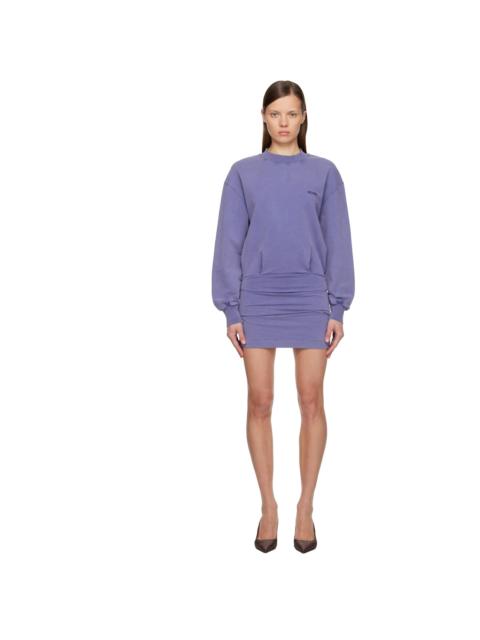 THE ATTICO Purple Light American Fleece Minidress