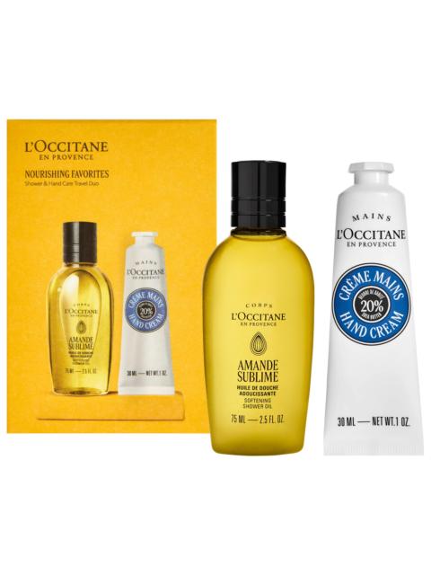 L'Occitane Hand and Body Care Nourishing Travel Favorites Set