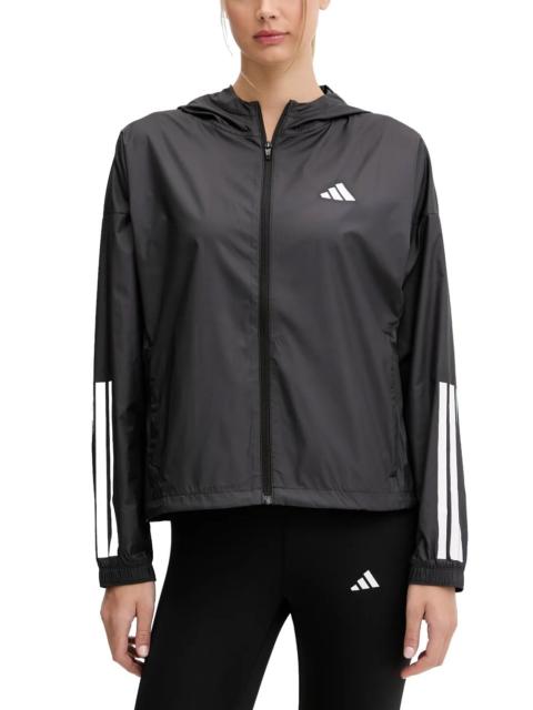 adidas logo-print windbreaker
