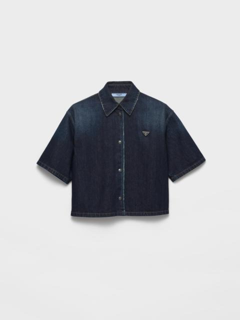 Prada Short-sleeved denim shirt