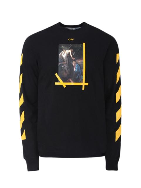 Off-White Caravaggio 그림 면 T-셔츠