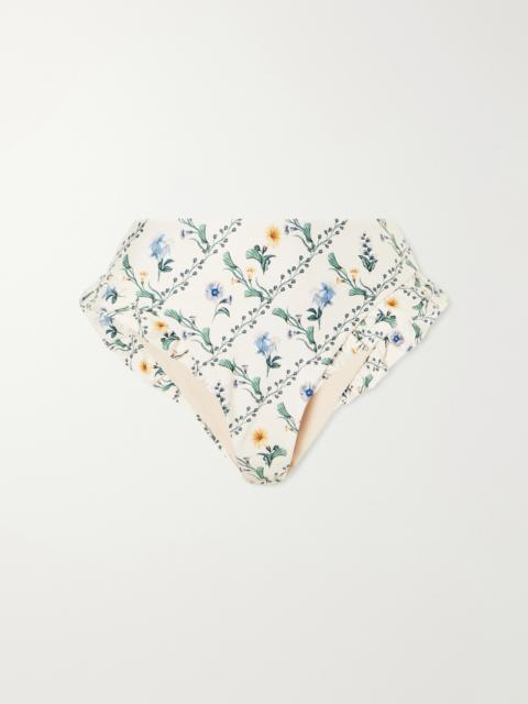 Agua by Agua Bendita Jengibre Brisa Floral-print Bikini Brief