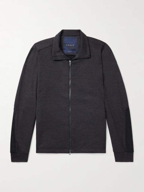 SEASE Explorer Ripstop-Trimmed Virgin Wool-Blend Sweater