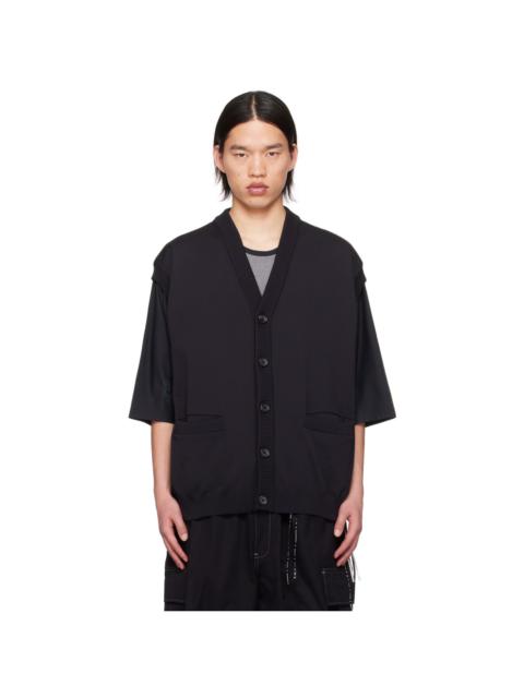 mastermind JAPAN Black Intarsia Vest