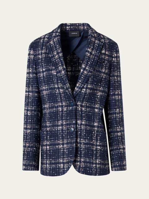 AKRIS Wool-Viscose Tweed Kora Jacket