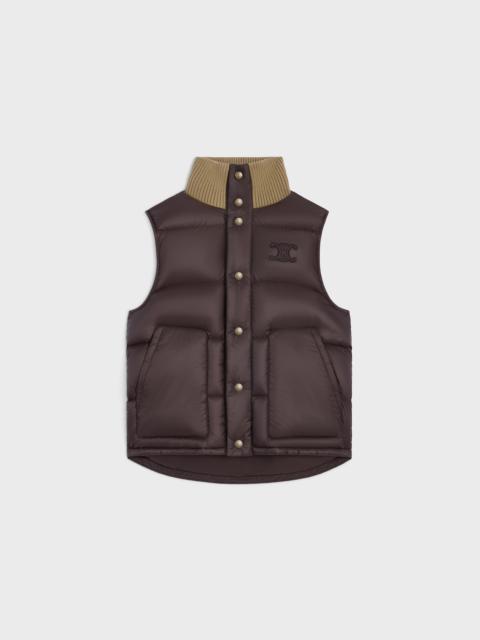 CELINE sleeveless puffer jacket IN light nylon