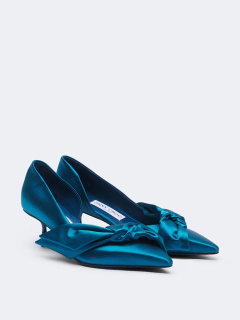 JIMMY CHOO Issy bow-detail satin pumps