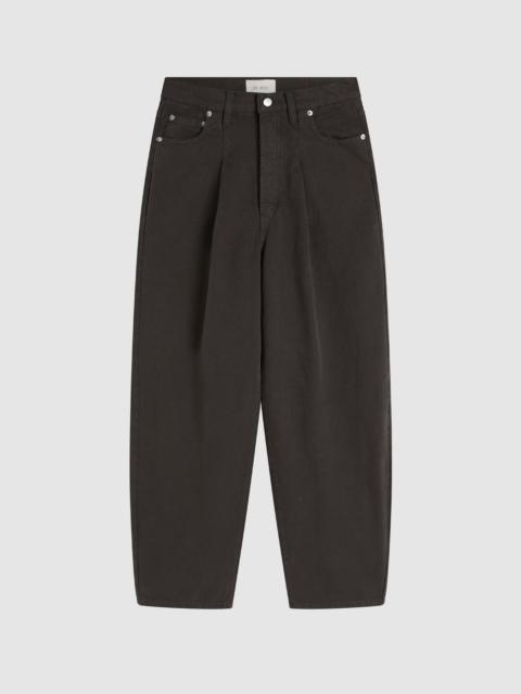 ST. AGNI Canvas Mid Rise Barrel Jeans - Ash
