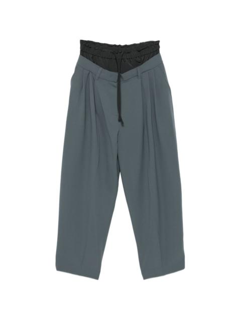 SYSTEM pleated drawstring trousers