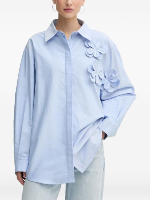 STINE GOYA flower-appliqué shirt