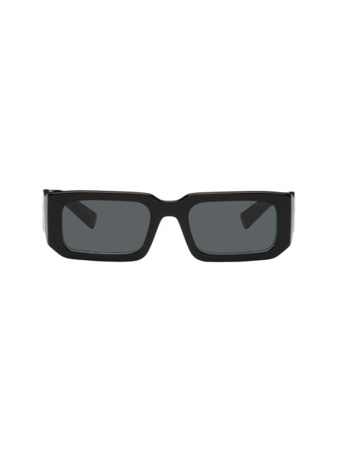 Prada Black Square Acetate Chunky Sunglasses
