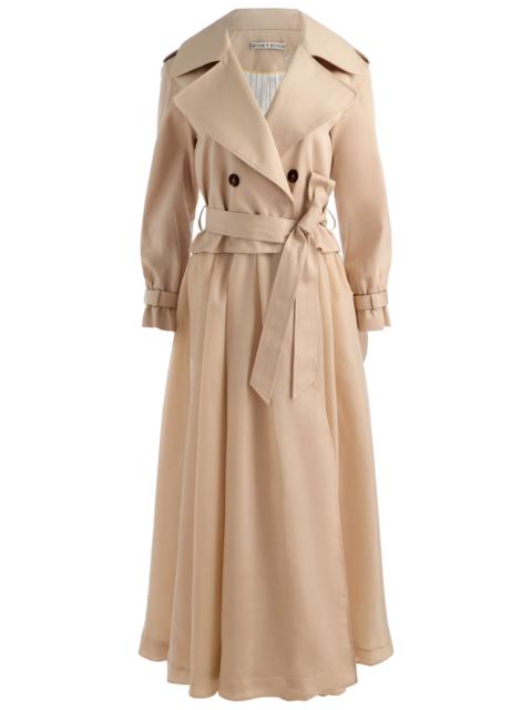 Alice + Olivia NEVADA SHEER COMBO TRENCH COAT