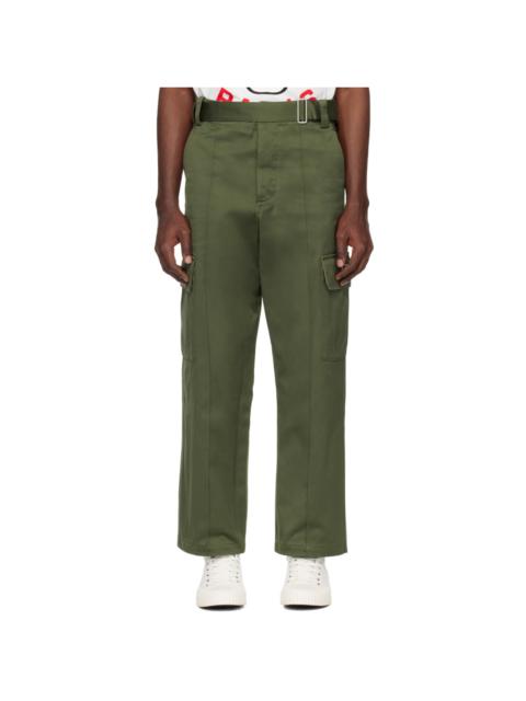 Green Belted Cargo Pants