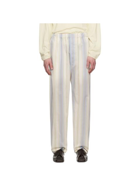 Beige Relaxed Trousers
