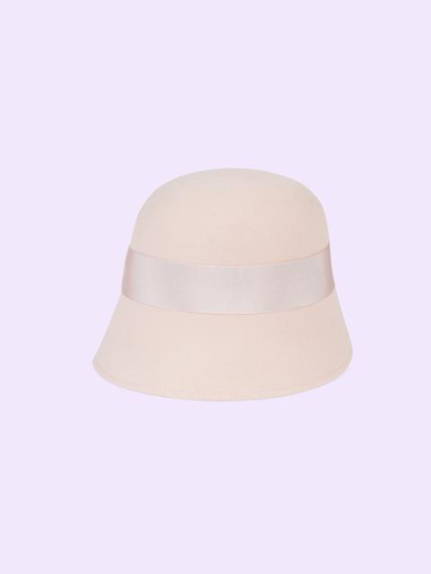 GUCCI Felt bucket hat with Round Interlocking G