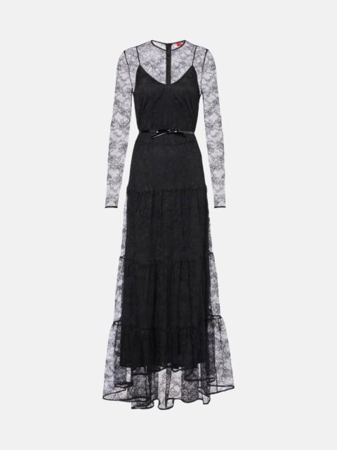 Max Mara Modane lace maxi dress