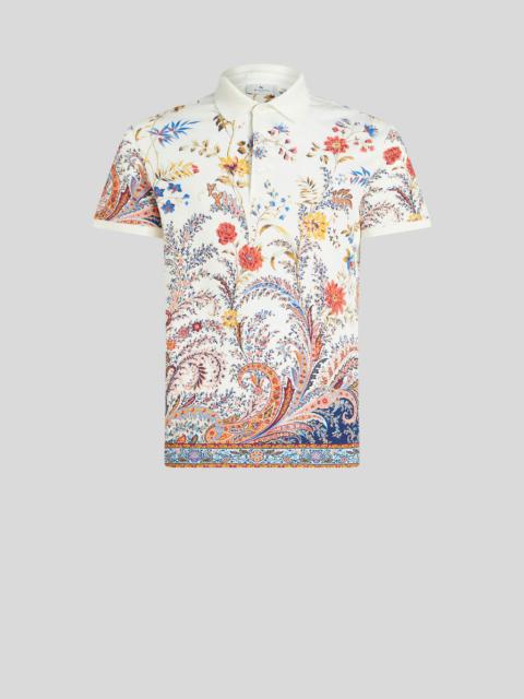 FLORAL PAISLEY POLO SHIRT