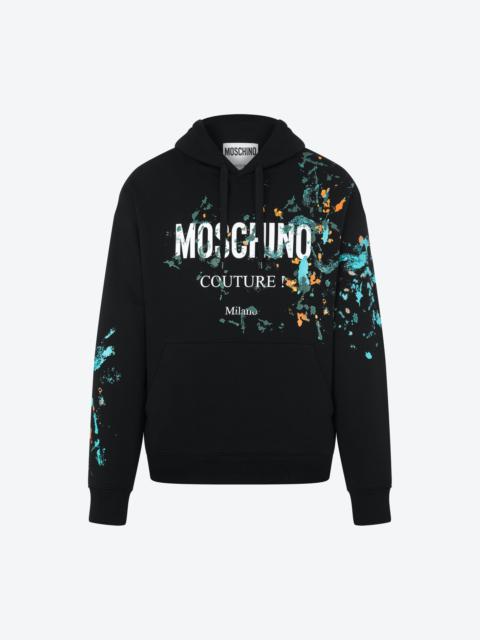 Moschino PAINTED EFFECT HOODIE