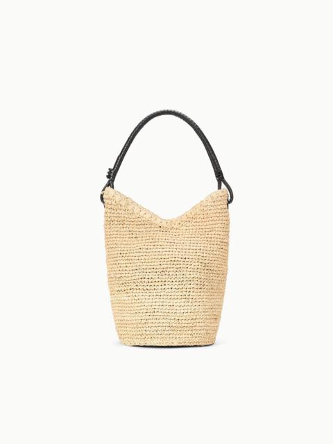 STAUD STAUD LANI RAFFIA BUCKET BAG NATURAL