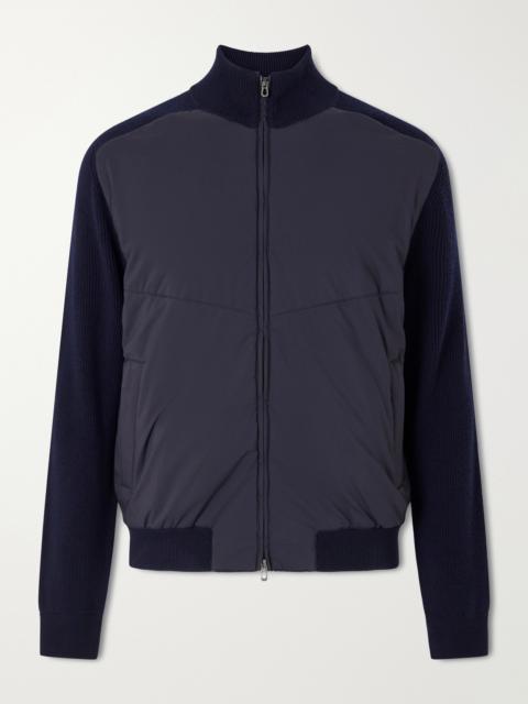 SEASE Virgin Wool and Shell Bomber Jacket
