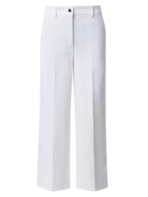 AKRIS Women's Chiara High-Rise Stretch Wide Jeans - Cream