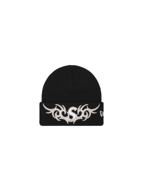 Supreme New Era® Tribal S Logo Beanie "FW25 - Black" SU26072