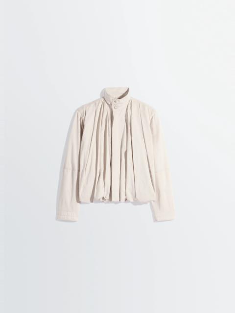 Lemaire SOFT PLEATED BLOUSON IN LIGHT COTTON SATIN